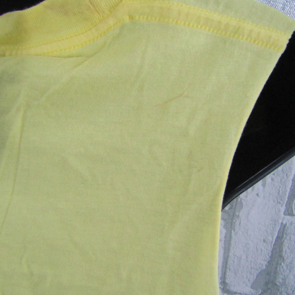 Obey Fringe Crop Yellow Top Small - Picture 7 of 8